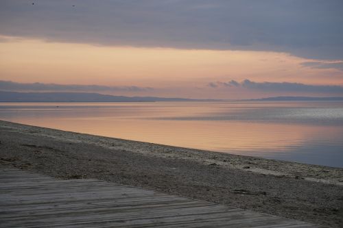 beach pond morning