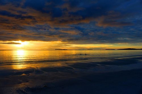 beach the sea water