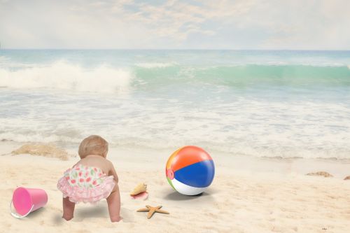 beach baby child