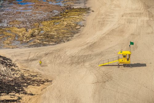 beach yellow sand
