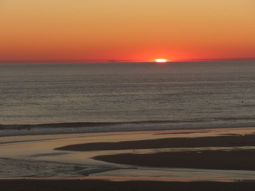 beach sun sunset