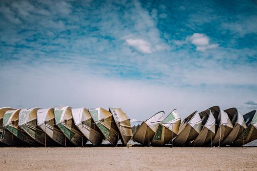 beach sand boats