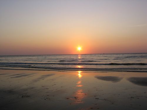 beach sunset ocean