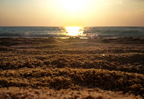beach sunset sea