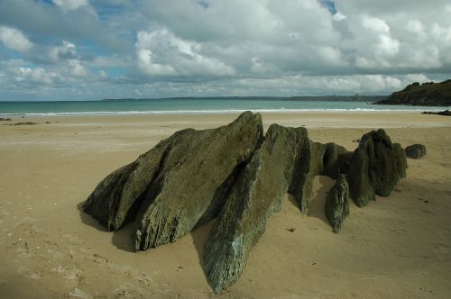 beach coast rock