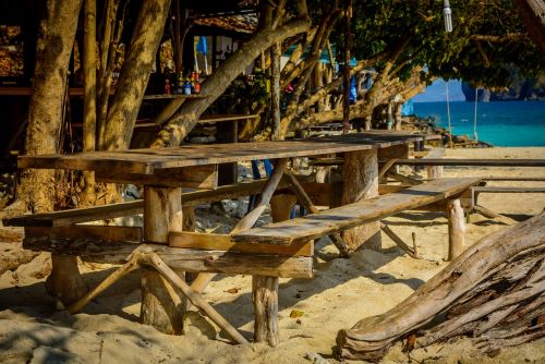 beach restaurant woods