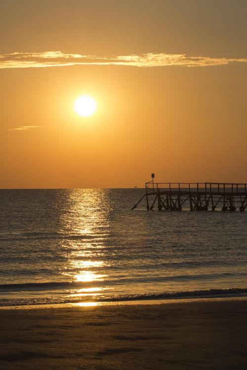 beach sunrise sea