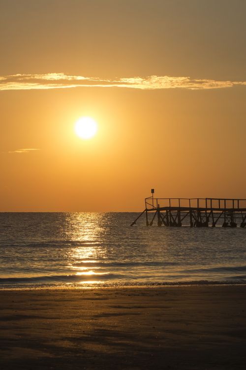 beach sunrise sea