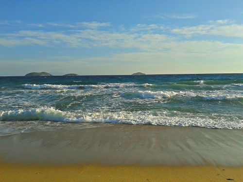 beach greece waves