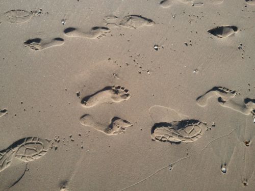 beach sand hiking