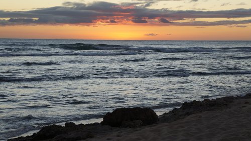 beach  sunset  sunset beach