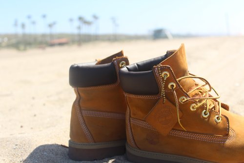 beach  timberland  boots