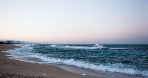 beach  waves  rocks