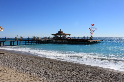 beach  sea bridge  sea