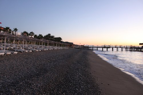 beach  pebble  sunrise