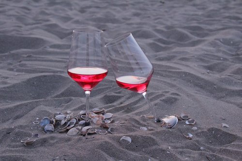 beach  wine  sea