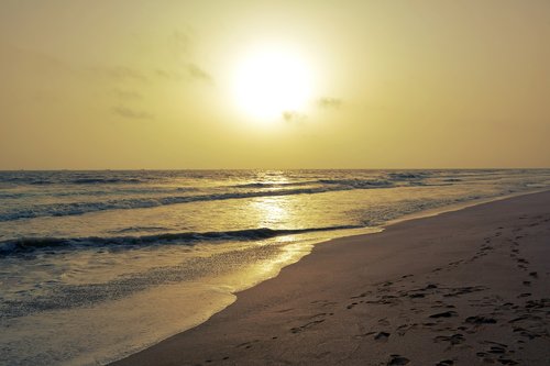 beach  sunset  sea