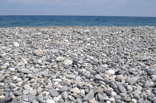 beach  stones  sea