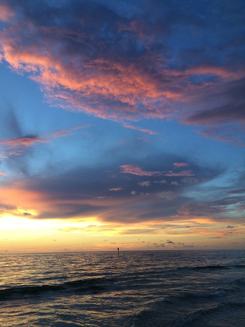 beach  sunset  clouds