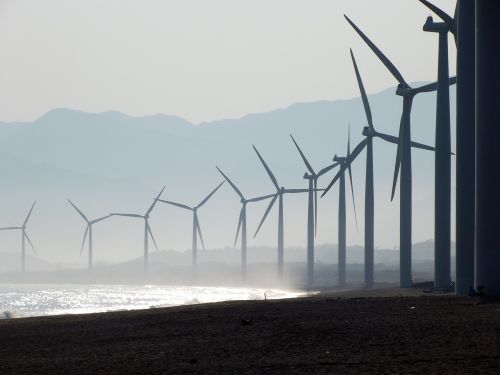 beach wind farm bangui