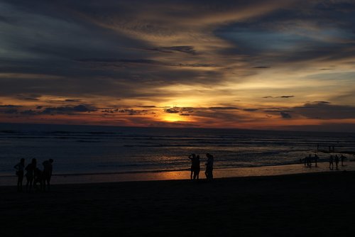 beach  sunset  bali