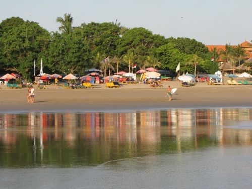 beach indonesia reflection