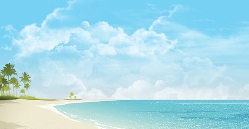 beach  sky  blue