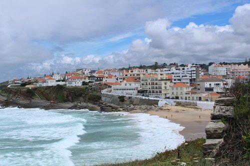 beach  portugal  blue