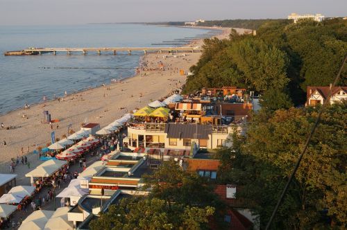 beach kołobrzeg poland