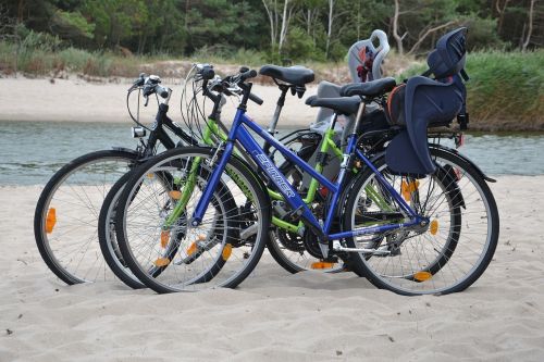 beach bicycles active