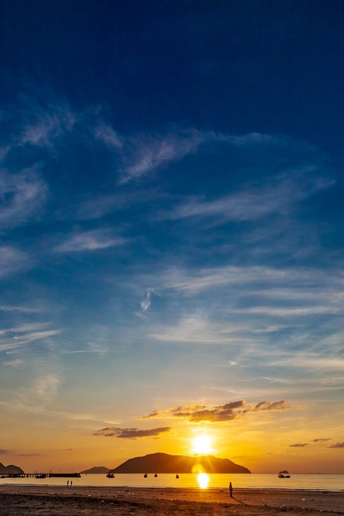 beach  dawn  landscape