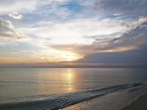 beach sunset ocean