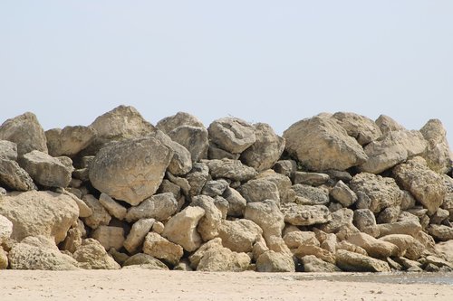 beach  rock  sand