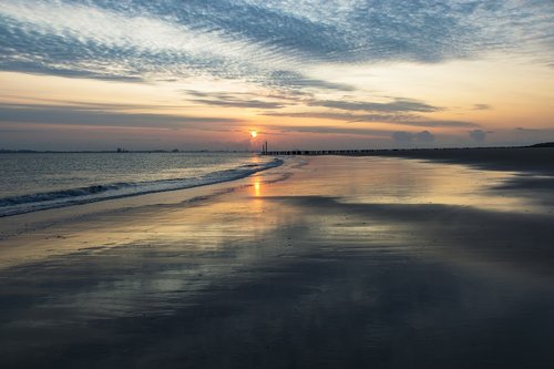 beach  sun  sunrise