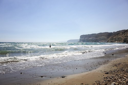 beach  cyprus  seascape