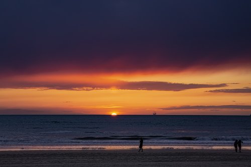 beach  sunset  sea