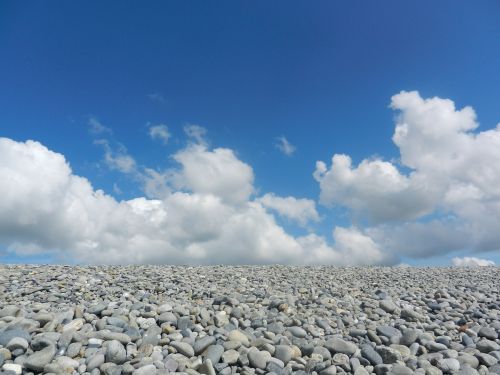 beach pebbles landscape