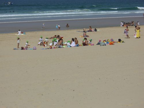 beach caparica coast portugal