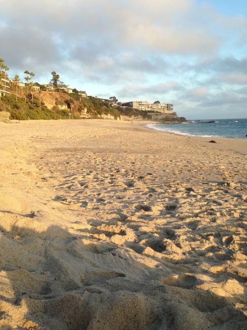 beach sand water