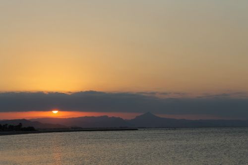 beach almadraba sunset