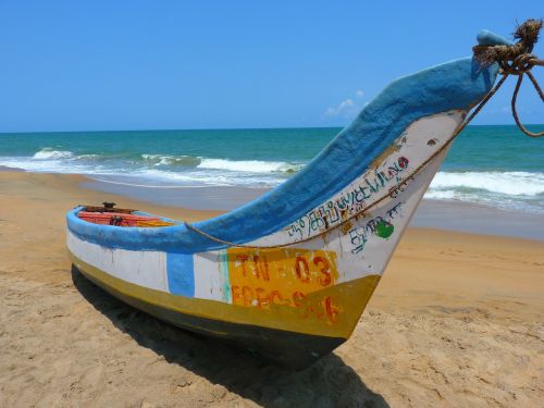 beach boot colorful