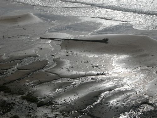 beach sand water