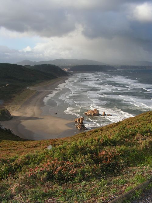 beach waves storm