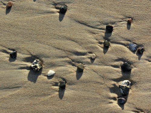 beach stones sand