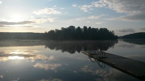 beach lake landscape