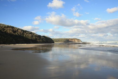 beach coast ocean