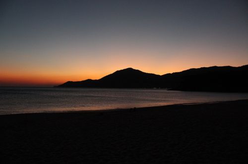beach sunset brazil