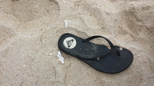 beach sandals sand