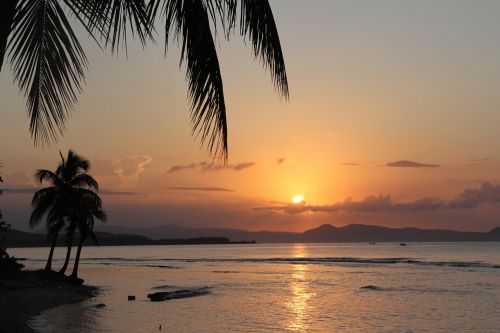 beach sunrise haiti