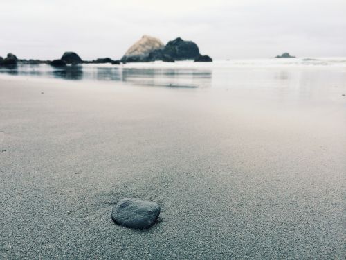 beach sand rocks